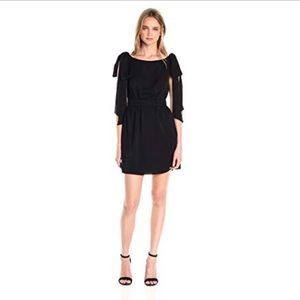 Milly Black Silk Allie Dress w/ Shoulder Ties